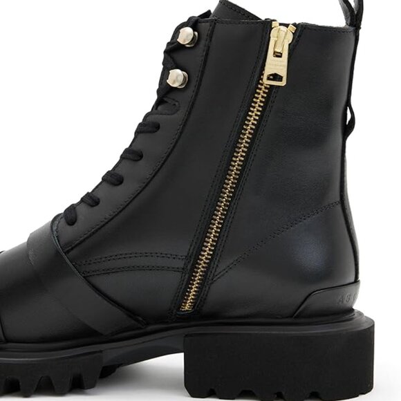 AllSaints Tori Combat Lug Sole Combat Boot - Size 9 - NWOT - Picture 12 of 13